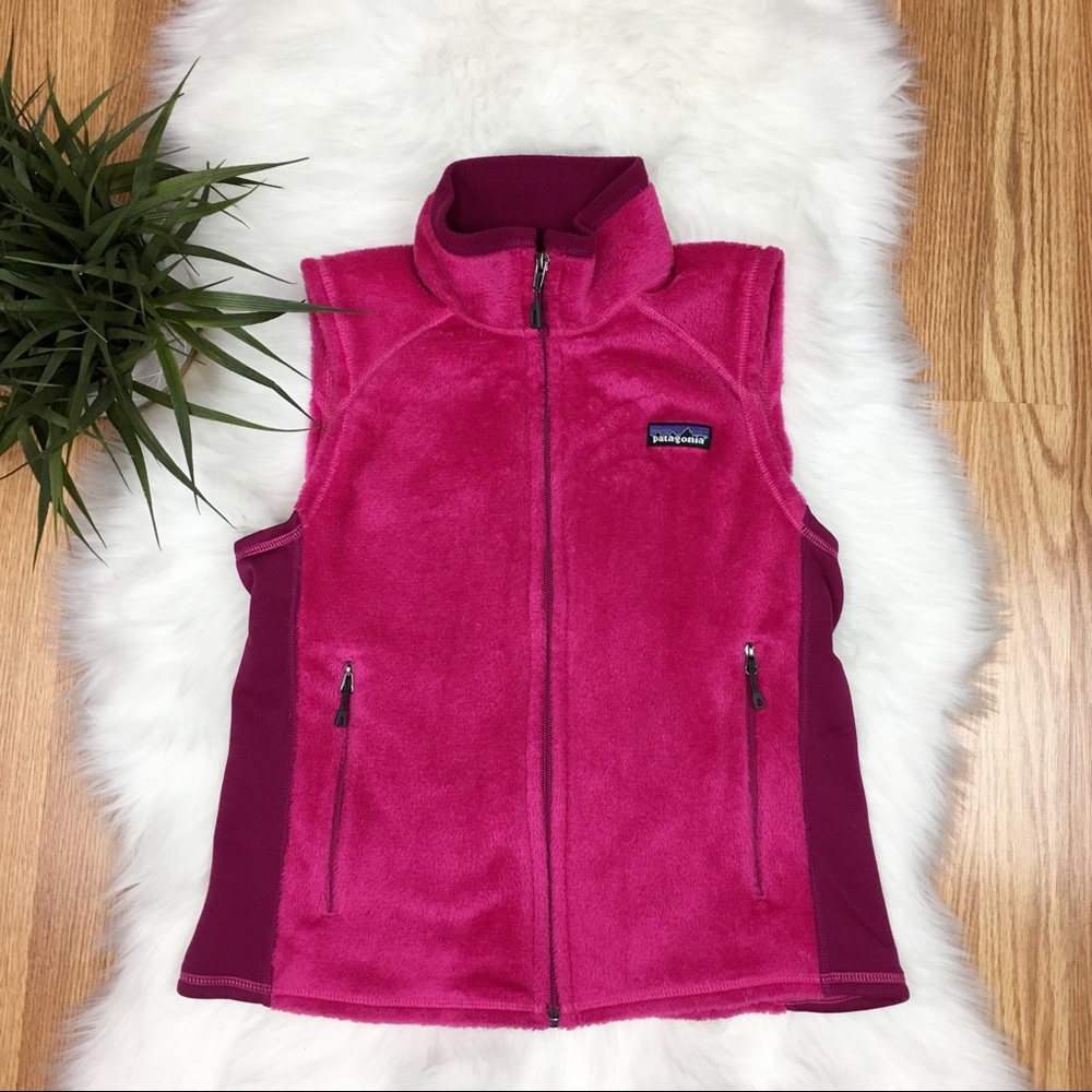 PATAGONIA Pink Polartec Fleece Vest Size XS